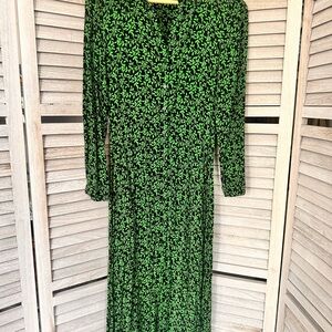 Zara Green Floral Dress